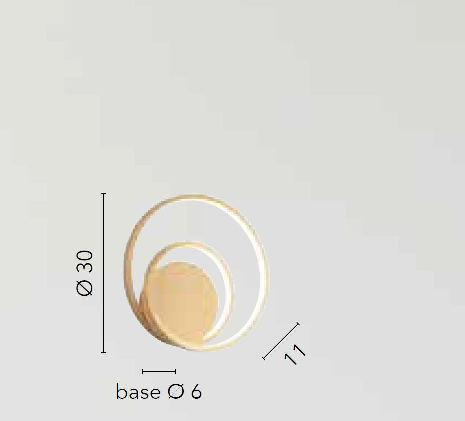 Applique LED forme circolari in alluminio bianco-nero-oro CCT 15W 2720LM LIEVE-AP Applique LED forme circolari in alluminio bianco-nero-oro CCT 15W 2720LM LIEVE-AP